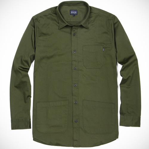 ACAPULCO GOLD &quot;Hawkeye Over Shirt&quot; [Olive]